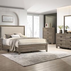 5pc Bedroom Set Twin Full Queen King Bed Dresser Mirror Chest Nightstand 