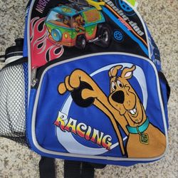 Scoobydoo Back Pack With Water Cup Heavy Duty  10"x12.5"