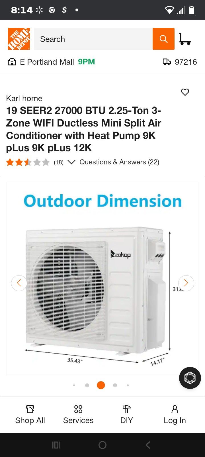 19 SEER2 27000 BTU 2.25-Ton 3-Zone WIFI Ductless Mini Split Air Conditioner with Heat Pump 9K pLus 9K pLus 12K