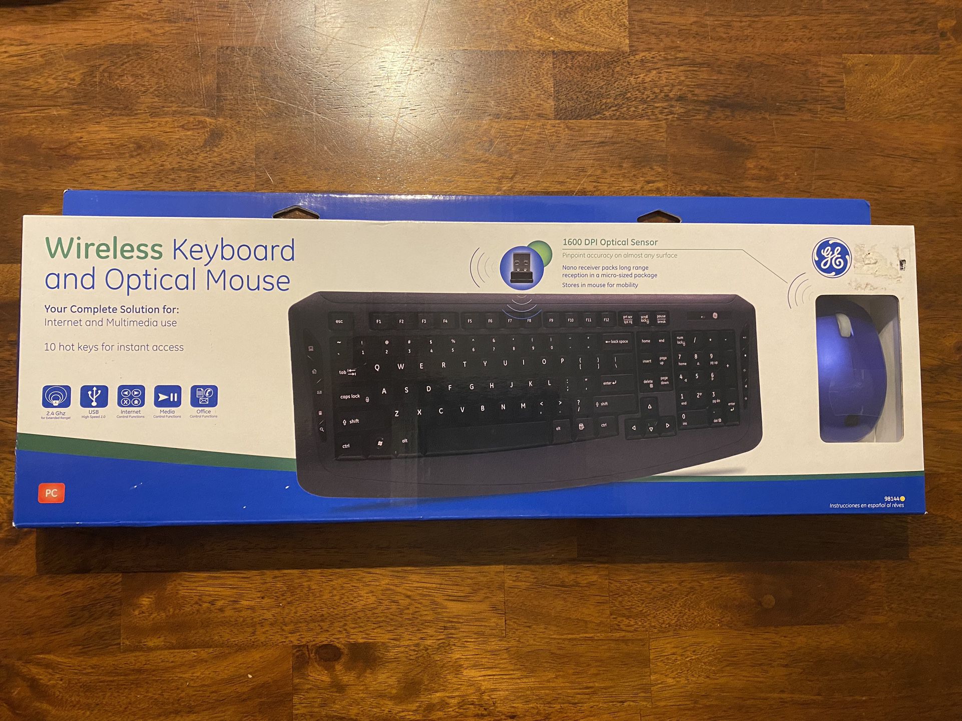 Wireless Keyboard And Optical Mouse