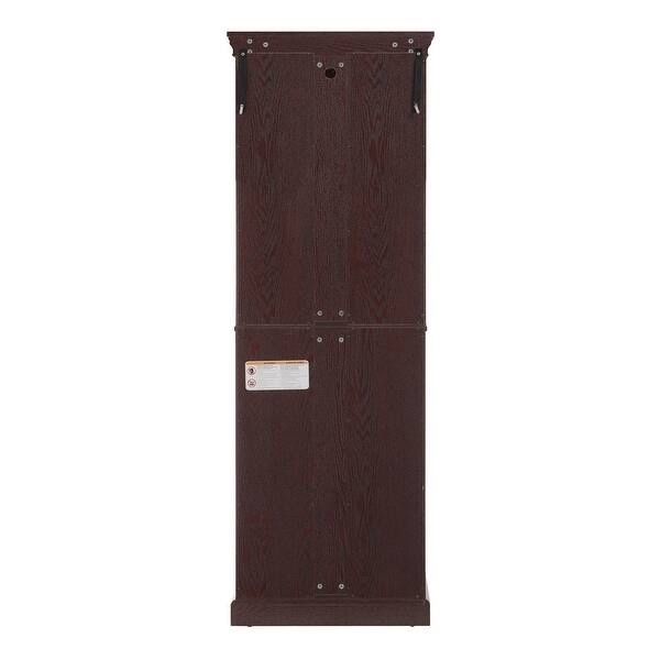 NEW. Lighted Glass Curio Display Cabinet,Display Cabinet,Glass Storage Cabinet Glass Wine cabinet Wood Frame Toy Display