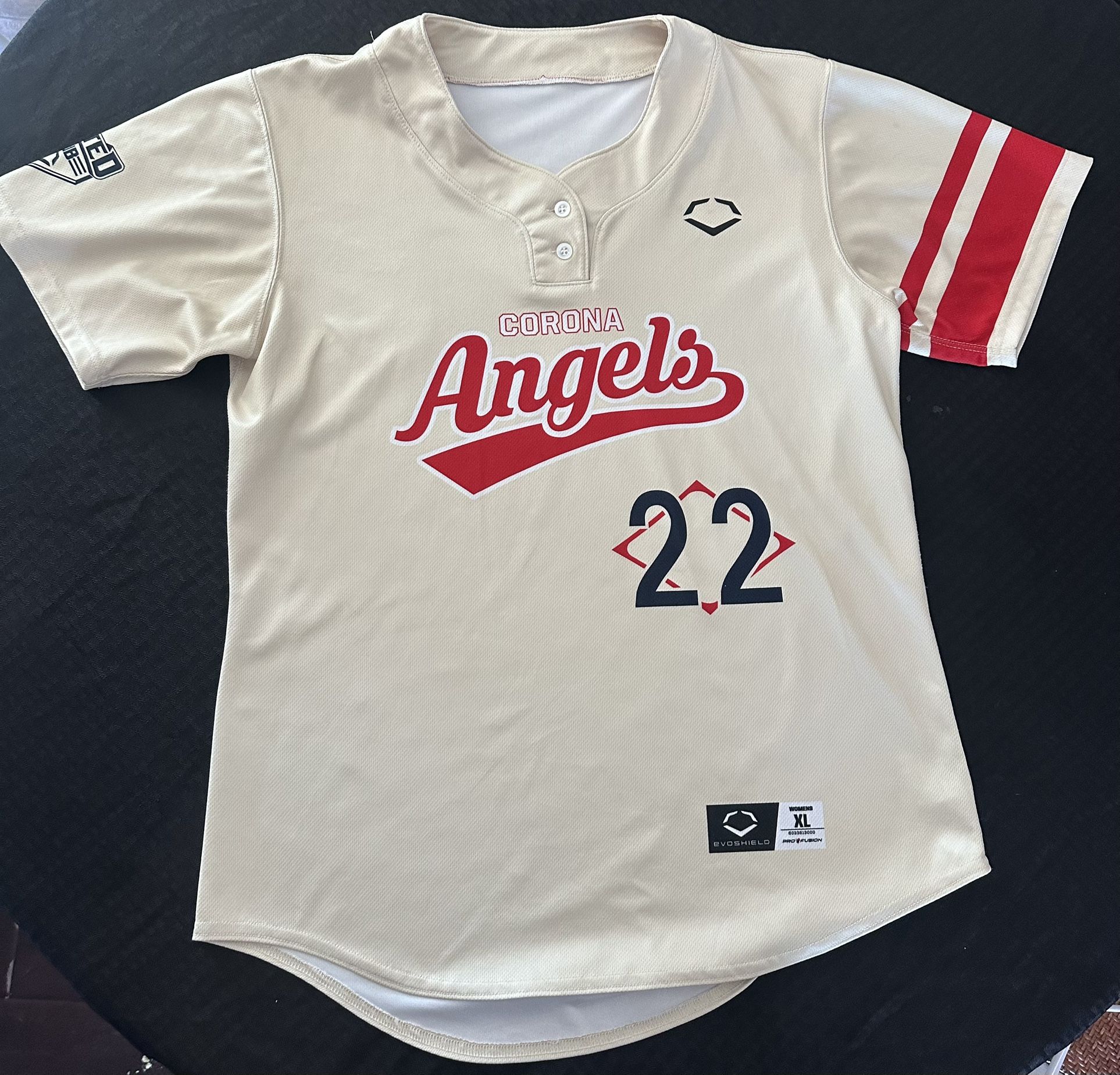 Corona Angels New Tan/Red Uniform Top