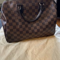 Authentic Speedy Bandoulière 25 Damier Ebene