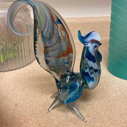 Glass rooster
