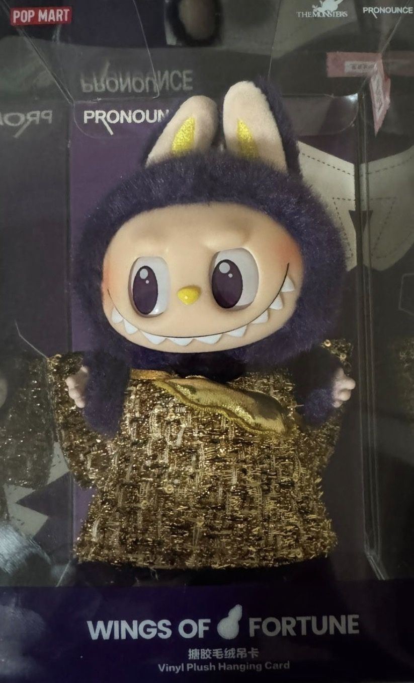 Labubu The Monsters Wings Of Fortune Vinyl Plush Hanging Card