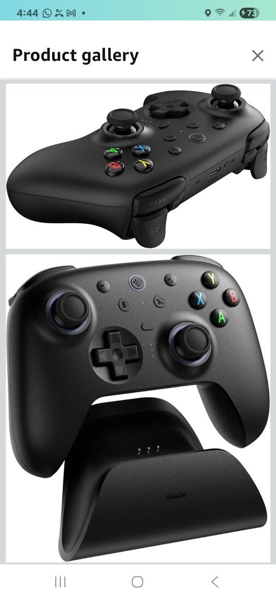 8BitDo Ultimate 2 Wireless Controller for Windows & Android, Gaming Controller with TMR Joysticks, Switchable Hall Effect/Tactile Triggers, RGB Fire R