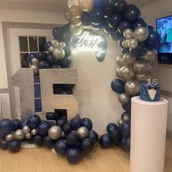 Gaming Backdrop Balloon Garland Birthday Baby Shower 