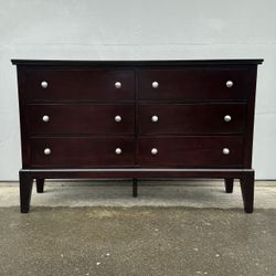 6 Drawer Wood Dresser 