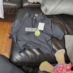 Mono B Quarter Zip Crop Top