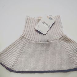 Organic merino wool baby collar scarf, warm knitted collar, baby toddlers scarf, gift for kids, baby accessories. pure merino wool collar scarf