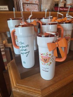 Disneyland Starbucks pumpkin tumbler