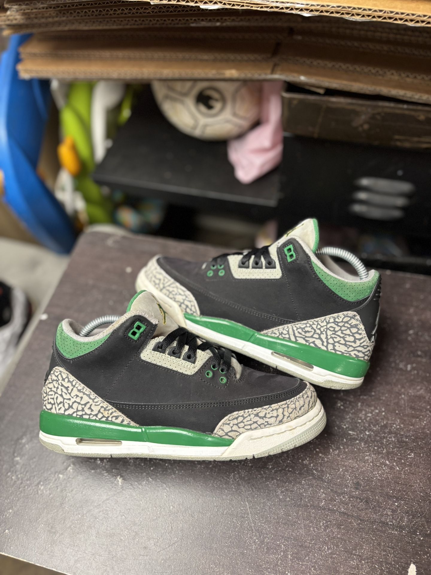 Air Jordan 3 Green Gs 