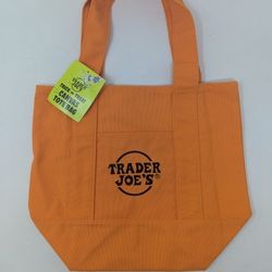 Trader Joe’s 2025 Mini Halloween Tote Bag Orange