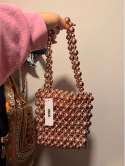 ASOS brand new metallic pink bag