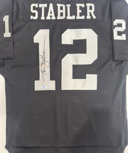 PSA DNA Ken Stabler Oakland Raiders Signed Autographed  Jersey COA Hall Of Fame