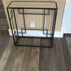 Mirrored Small Narrow Console Table Stand