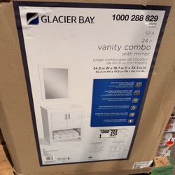 New 24.5” Bathroom Vanity w/ Mirror