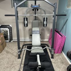 Marcy Platinum Smith Machine Weight Bench Gym 