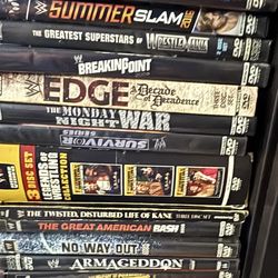 Collection of WWE and WWF wrestling DVDs and box sets