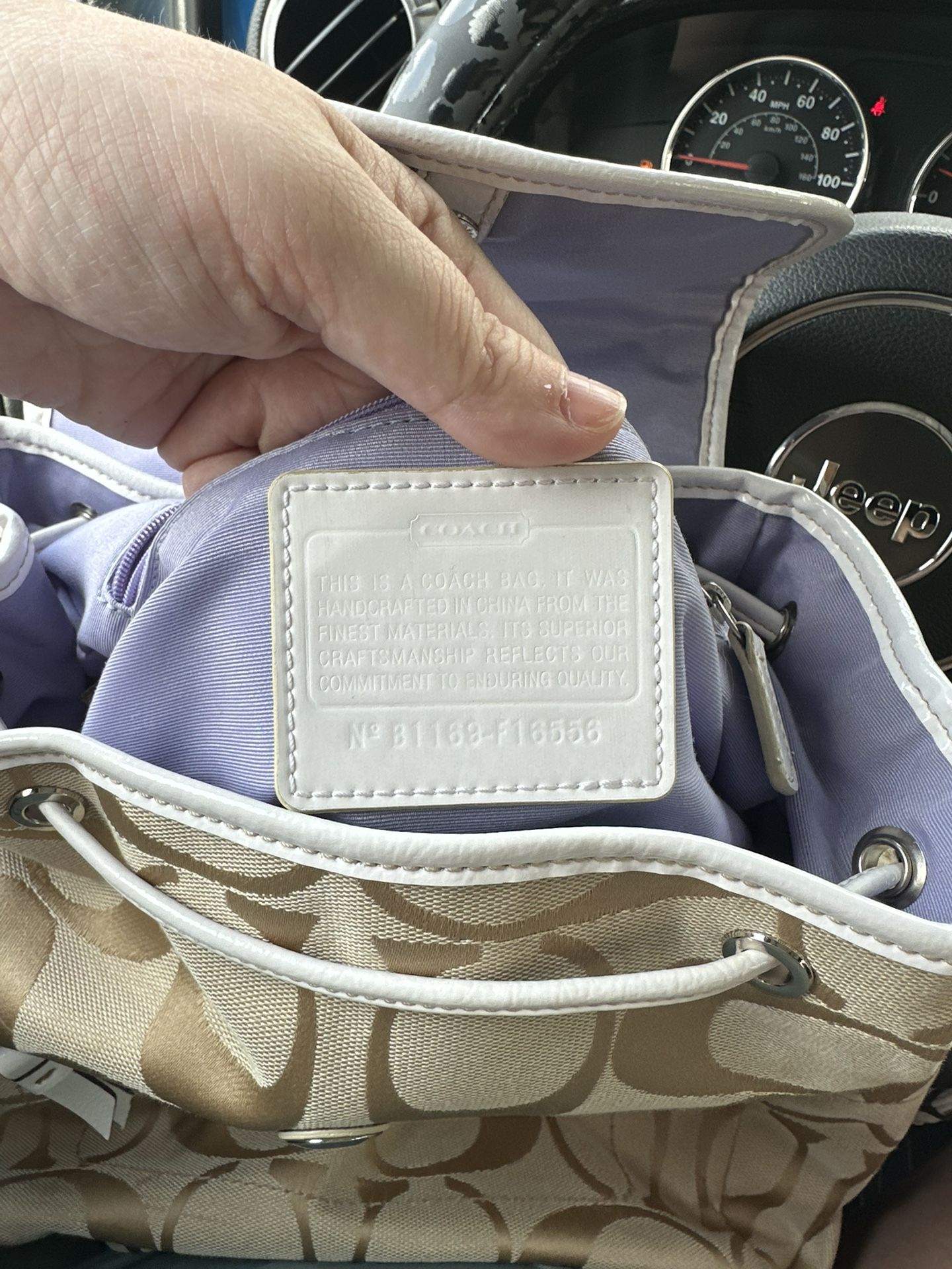 Authentic Coach Backpack - www.disolcolor.com