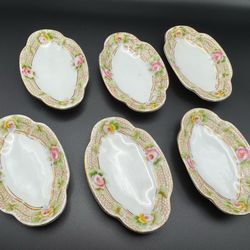 Set of 6, salt cellars, antique