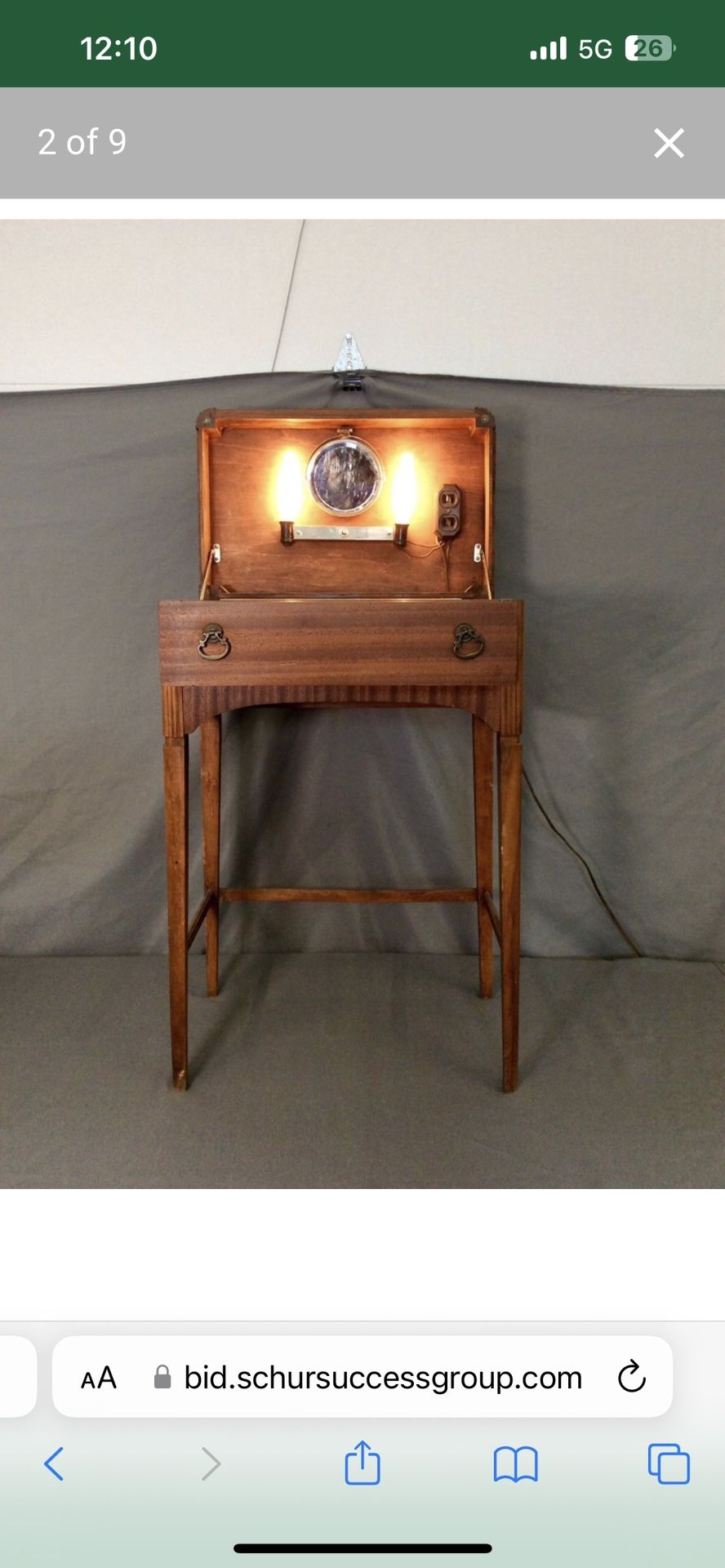 Antique Caswell-Runyan Co. Perfect Beauty Cabinet. 