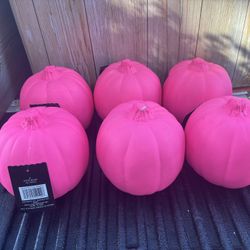 craft 6 inches pumpkins     pink  or  black