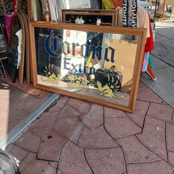 vintage Large CORONA EXTRA Bar Beer Glass Mirror Sign 