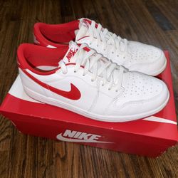 Nike Air Jordan 1 Retro Low OG 2023 White University Red CZ0790-161 Size 10.5