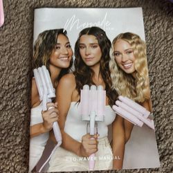 Mermade Pink Ionic Ceramic Hair Styler Double Waver 3-Barrel for Mermaid