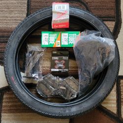 NEW Bicycle Bmx Parts Bundle 20" Black
