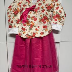 New korean hanbok size 9y 