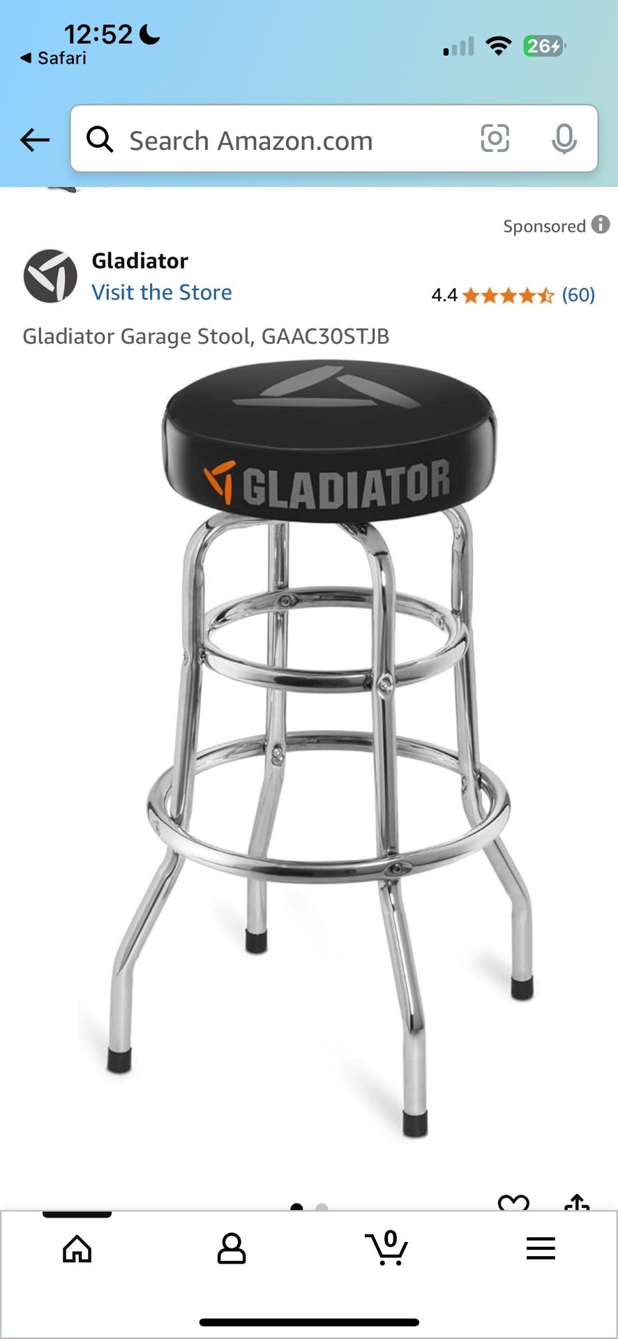 Unbox gladiator garge stool brand