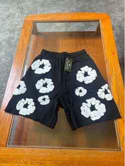 black denim tears shorts