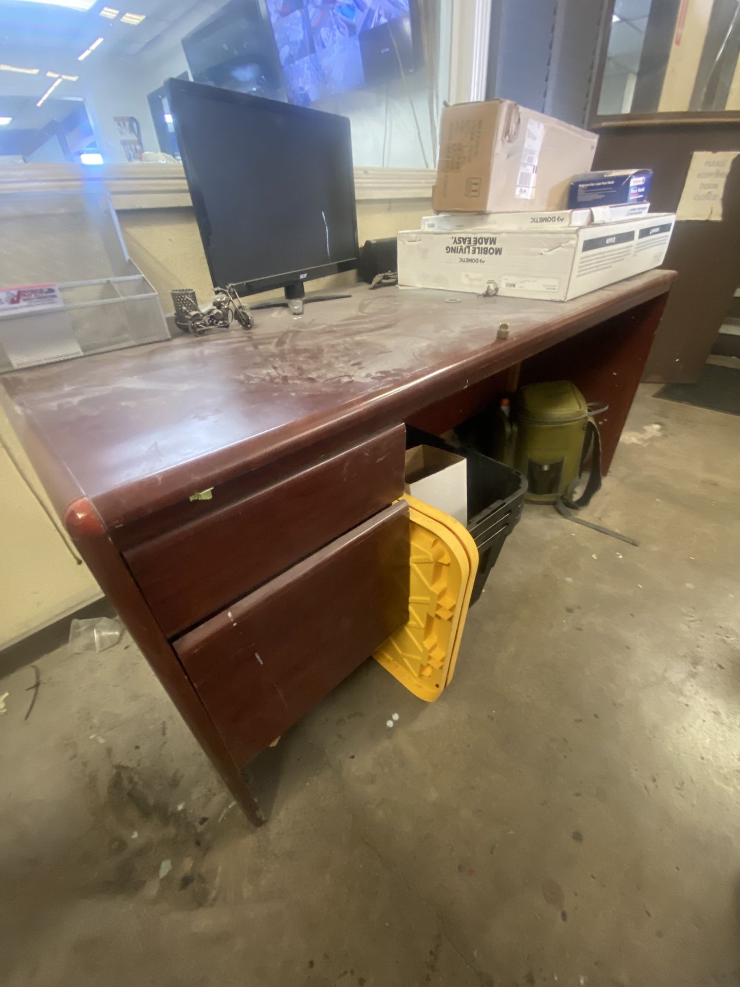 Free Desk—cherry Wood