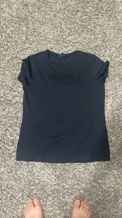 Armani Exchange rhinestone-logo T-shirt