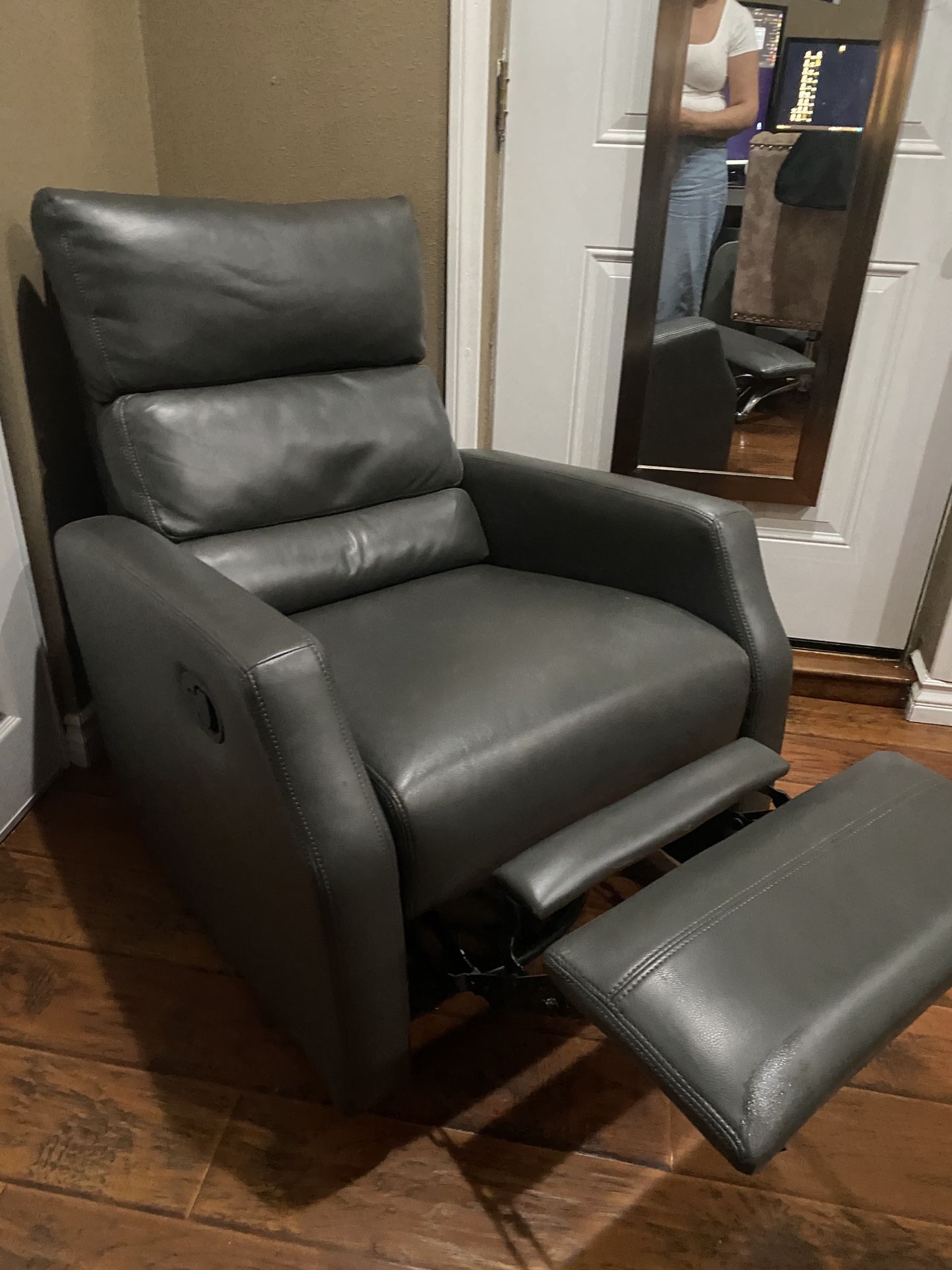 Gray recliner