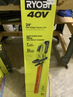 RYOBI 40V 24" Hedge Trimmer RY40HG01 - Tested Works, Tool Only