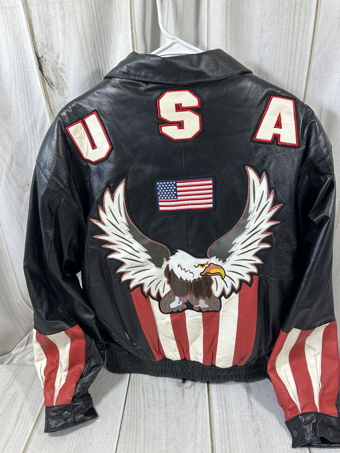 Bikers Leather USA Lined Bomber Jacket