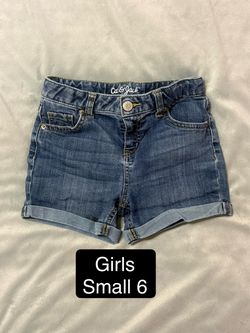 Youth girls small 6 Jean shorts