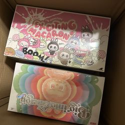 cases of labubu blind box exciting macaroons and big into energy mac bie