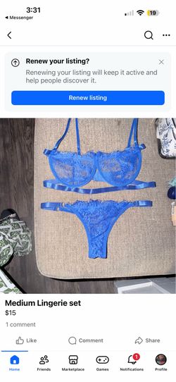 Blue Lingerie Set