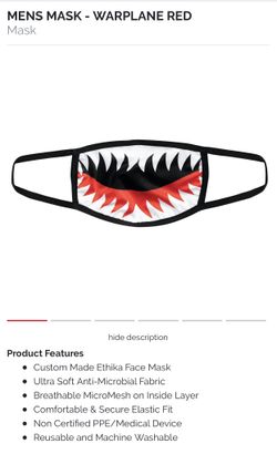 New Ethika Men’s Face Mask