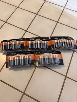 Five packs eight D8 batteries per pack new