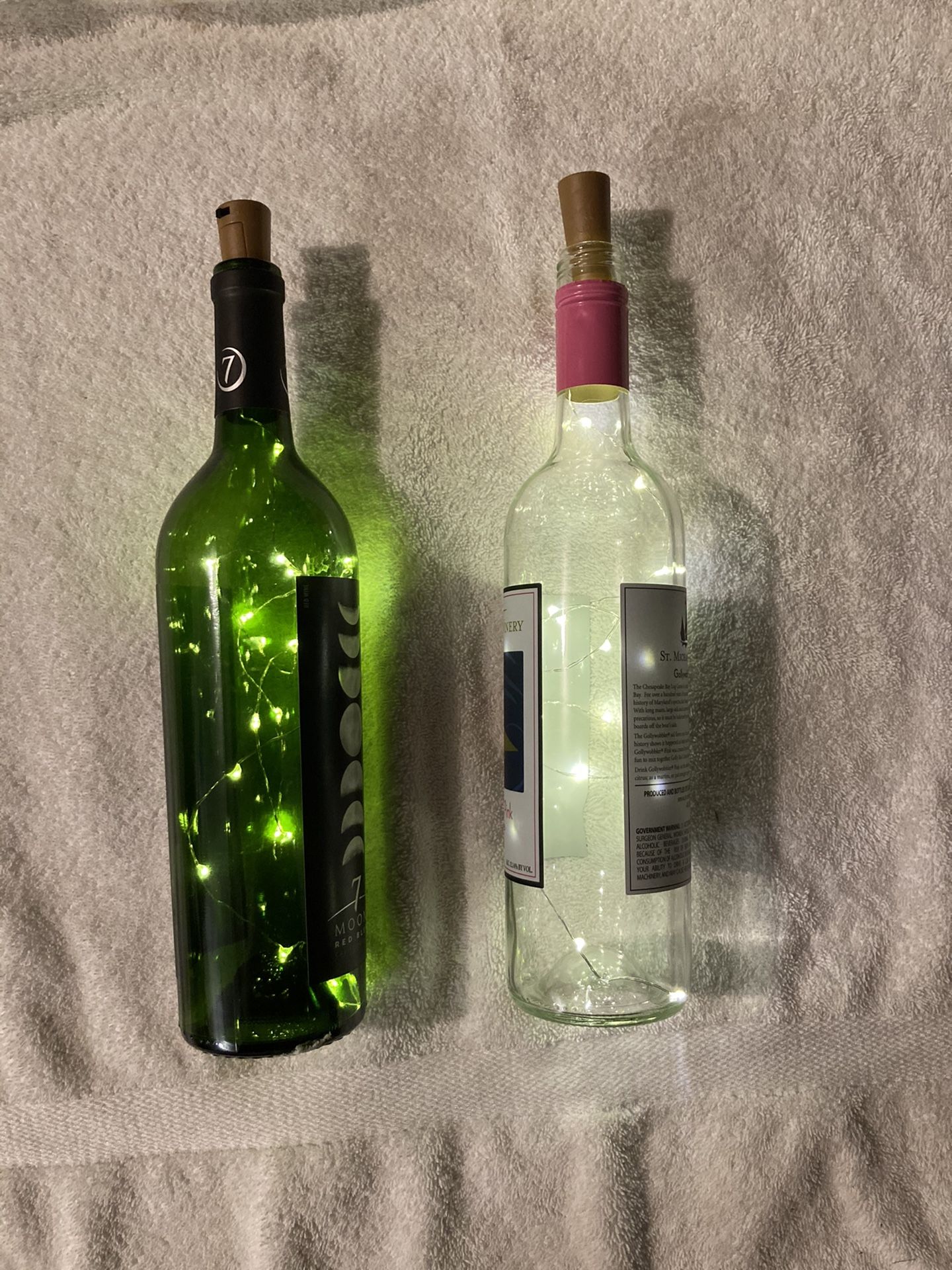 Wine bottle center pieces