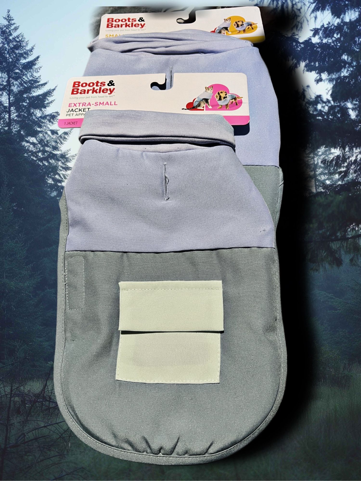 Bundle (2) Boots & Barkley Pet Jackets 🐶🐱 Bundle XS + Small Gray