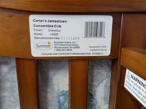 Carter Jamestown Convertible Crib By Summer For Sale In Graham Wa