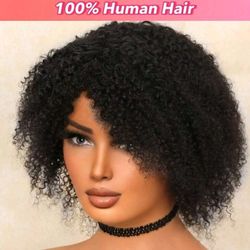 💯 human Hair Wig With Free Installation 