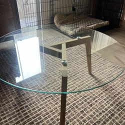 Target glass round coffee table