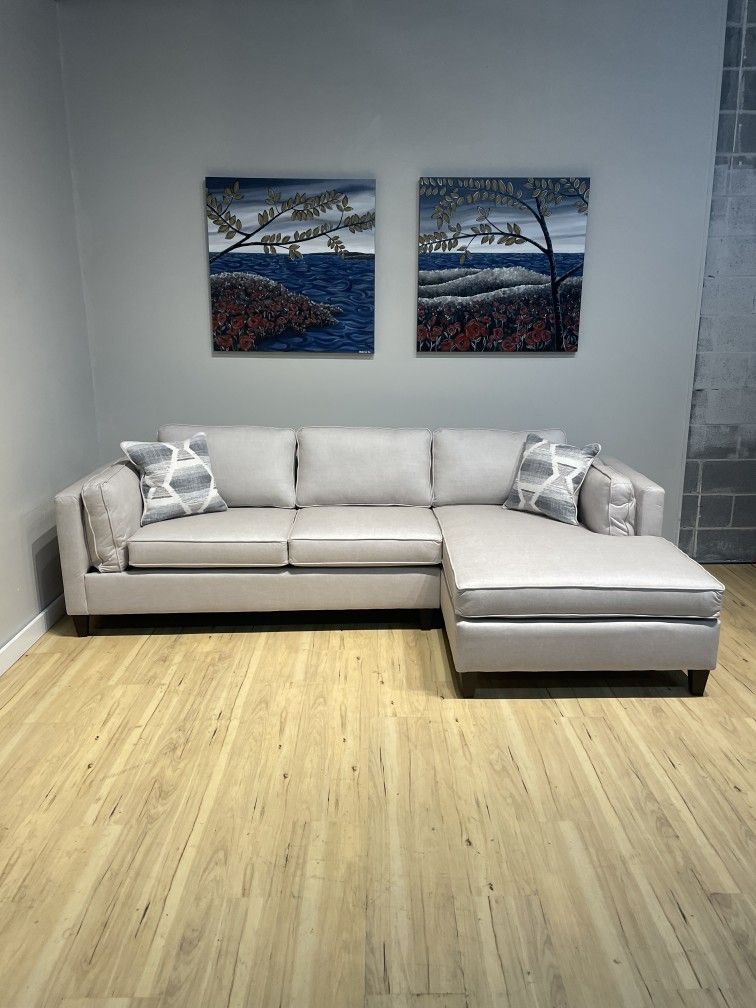 Small Light Gray Sectional Couch Sofa